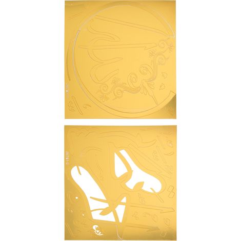 Autocollants miroir acryliques, motifs artistiques et culturels, fond autocollant, pour murs, portes et fenêtres. (1/5)