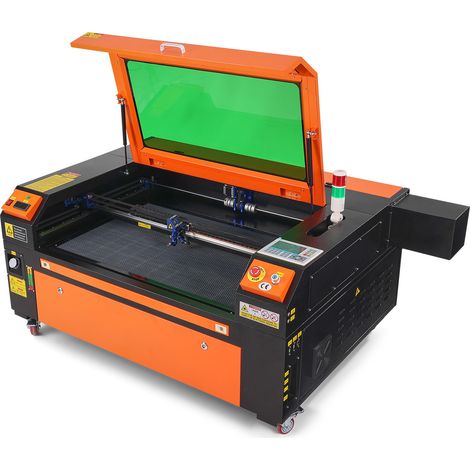 Mophorn Graveur laser CO2 100 W 600 x 900 mm Découpeur laser 800 mm/s avec assistance pneumatique Compatible avec LightBurn CorelDRAW Windows Mac OS