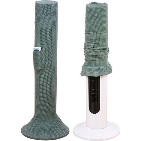 Housse de protection pour ventilateur de tour, protection de ventilateur sur pied, entièrement entourée,vert matcha (1/4)