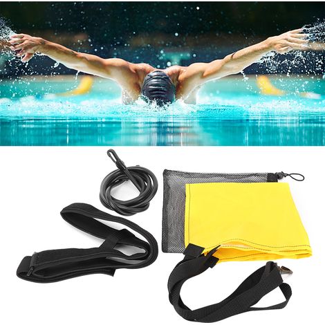 Élastique d'entraînement natation adulte, résistance musculaire 6x10x2m noir pour force (1/5)