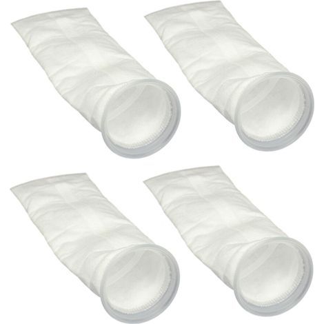 4X 200μM 4X15 Pouces Fish Aquarium Marine Sump Pre Filter Sock Bag (1/4)