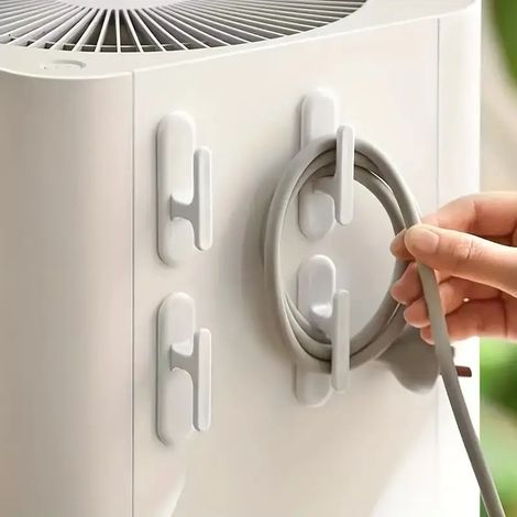 Fixateur de câbles, organiseur de fils, enrouleur pour chargeurs et écouteurs, gestionnaire de câbles (1/5)