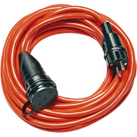 Brennerstuhl Bremaxx rallonge (câble de 20 m, pour utilisation extérieure, IP44) orange (1/4)