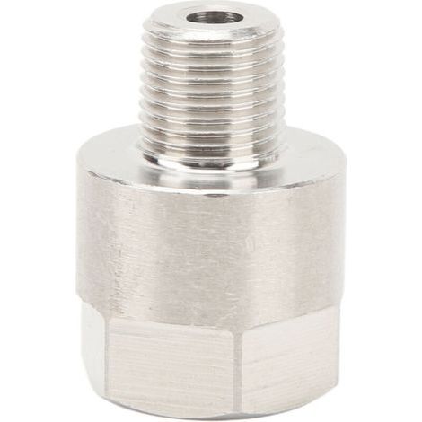 Adaptateur de jauge de pression d’huile – filetage 1/8″ NPT mâle vers M10x1,0 femelle – laiton chromé, lot de 1 (1/5)