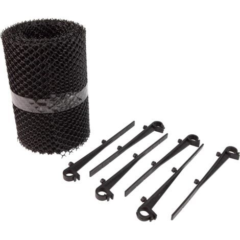 Housse de Protection pour gouttière, Protection pour gouttière, Grille de Protection pour gouttière, avec Clips de Fixation 8 m (1/5)