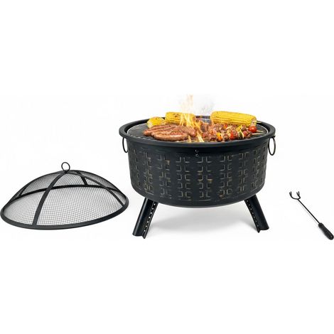 Feuerschale mit Grillrost - Kochen und Sicherheit im Freien