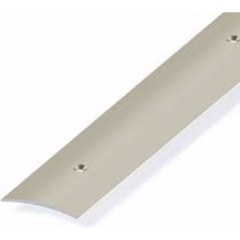 ALFER - 1mt - PROFILO DI COMPENSAZIONE LIVELLO PERFORATO IN ALLUMINIO ANODIZZATO 30x5MM - COLORE TITANIO