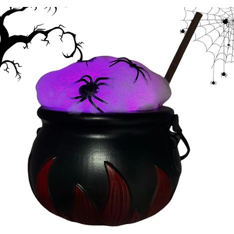 Centro de mesa espeluznante de Halloween con varita de araña. (1/5)