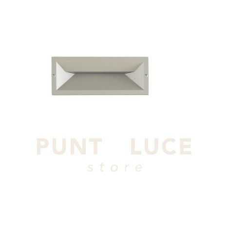 SEGNAPASSO SHADE SILVER LED 4000K 620LM 13W IP65 L.25X10CM