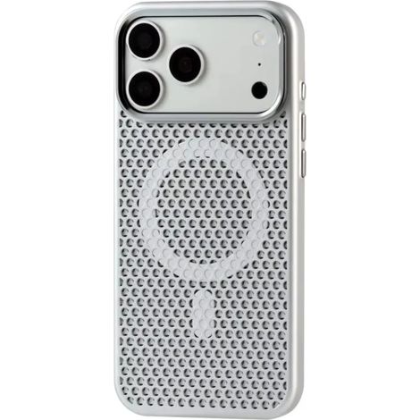 (Argent, iPhone 17) Coque de téléphone mate pour une dissipation thermique optimale, avec cadre de caméra en métal résistant aux chutes.
