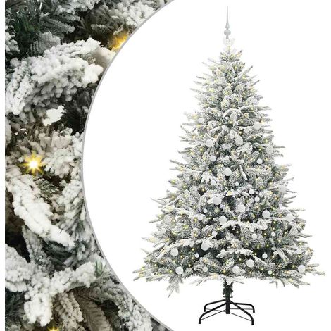 Albero di Natale Artificiale Pre-illuminato con Set di Palline vidaXL (1/5)