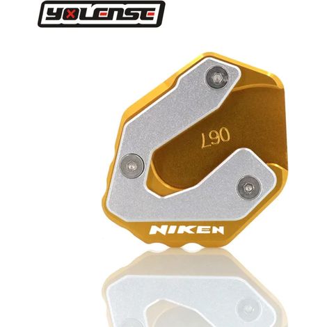 (Or-NIKEN) Compatible avec les motos YAMAHA NIKEN 2018-2020 et NIKEN GT 2019-2023. Extension de béquille latérale et de support pour une meilleure stabilité. (1/4)
