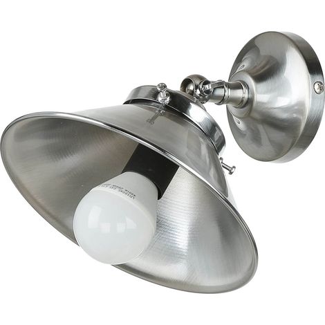 Wandleuchte Messing Handarbeit E14 verstellbar Wandlampe (1/5)