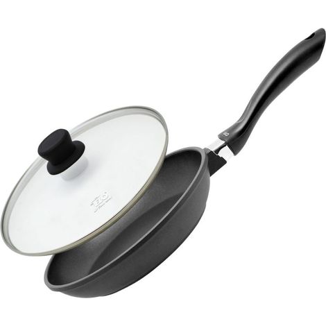 Poêle à frire 24 cm et couvercle en verre sans PFAS Elo Alucast (1/5)