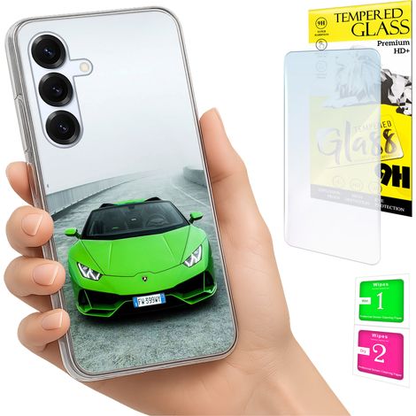 Custodia per Samsung Galaxy S25 FE, cover fotografica, cover posteriore + vetro 9H (1/5)