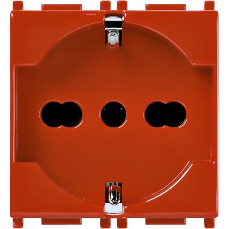 Vimar Plana Schuko-Steckdose 10/16A Farbe Rot 14210.R