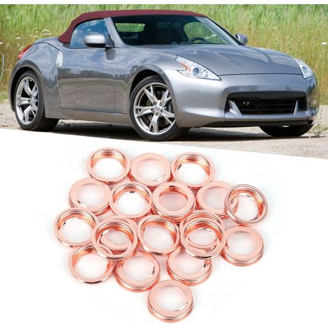 Kit de 20 joints de bouchon de vidange d'huile moteur, pièces métalliques 11026JA00A, compatible Nissan (1/5)