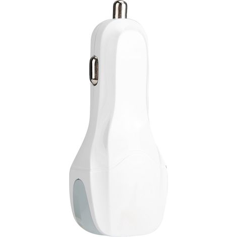 Schnelles, tragbares 12–24-V-USB-3.0-Autoladegerät für Smartphones, Kameras und Tablets – praktisches Autozubehör – Weiß (1/5)