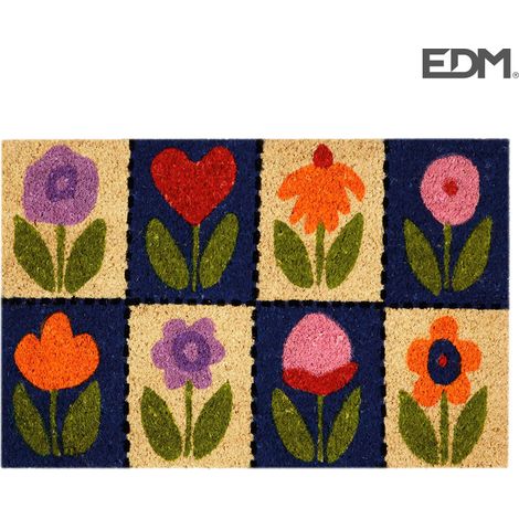 Paillasson 60x40cm modèle fleur EDM (1/3)
