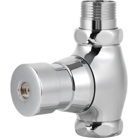 Chasse d'eau pour urinoir en laiton, robinet à pression manuelle à fermeture différée, valve de chasse pour toilettes publiques, maison et hôtel (1/5)