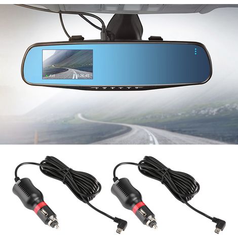 Chargeur Allume-Cigare Rapide 2 Ports USB 5V/2.4A pour GPS et Caméra de Voiture (1/5)