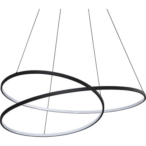Ideal Lux Sospensione Moderna OZ 1 luce LED integrato nero metallo (1/3)