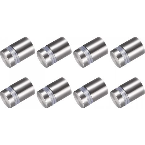 Panneau Enseigne Vis (16x24mm) 8pcs, Inox Acier Publicité Vis Verre Acrylique Clou - pour Photo Cadre Signe Affiche (1/5)