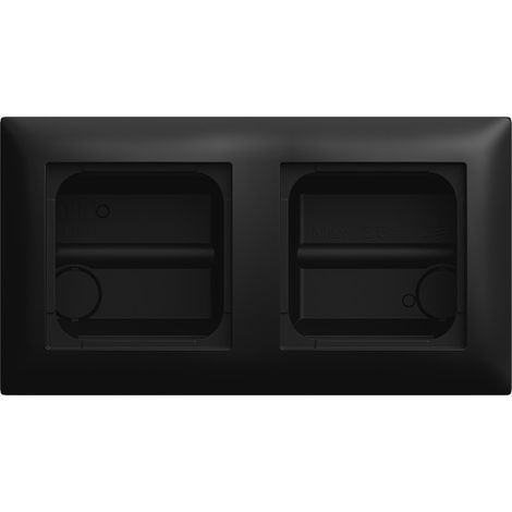 Busch-Jaeger Caja de superficie para montaje en esquina 2 vías negro mate - Busch-balance® SI (1708-915), 2TKA00005984