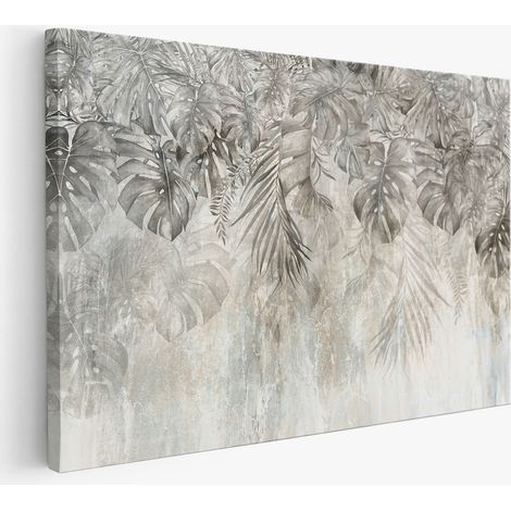 Tableau toile - Feuilles Tropicales (1/2)