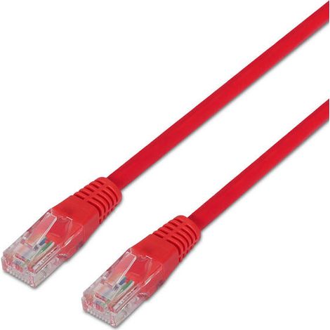 Cable de Red RJ45 UTP Aisens A135-0237 Cat.6/ 50cm/ Rojo (1/2)