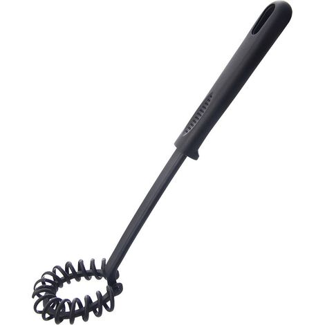 Frusta a spirale, nera, linea nera, 28 cm (1/5)