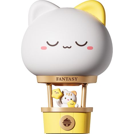 Veilleuse chat en forme de montgolfière 3W, rechargeable par USB, lumière douce, idéale pour dormir, décoration de burea (1/5)