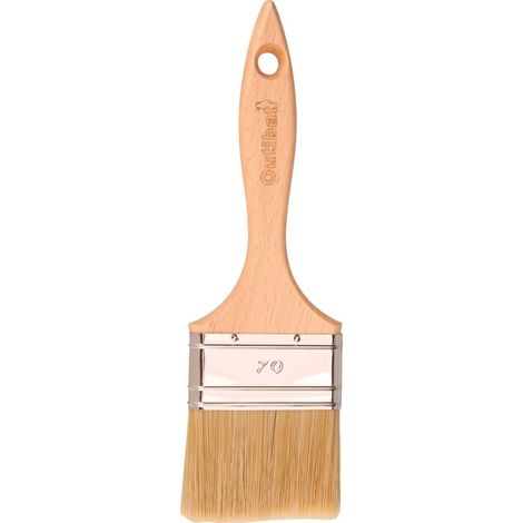 Pinceau queue de morue - Outibat - Universel - Manche bois brut - 70 mm