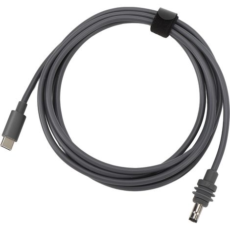 Cavo di alimentazione da USB-C a CC, rame puro 20 AWG, impermeabile IP68, plug-and-play, per mini parabola satellitare, 2 metri / 6,6 piedi (1/5)