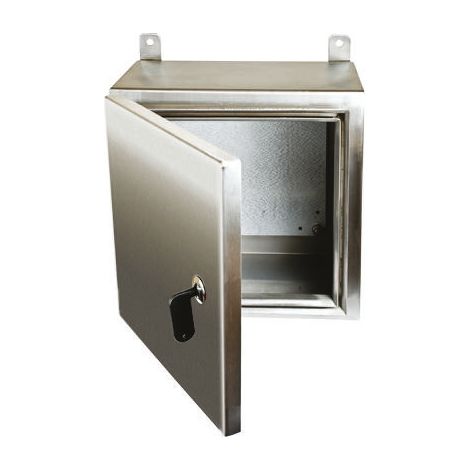 Coffret mural RS PRO en Acier inoxydable 304 dim. ext. 500 x 500 x 200mm, IP69K ( Prix pour 1 )