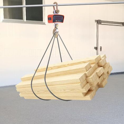 Digitale Kranwaage 3000 kg, Aluminium Druckguss, Präzisionswaage mit LED-Display & Fernbedienung, Tara- & Überlastfunktion, Für Industrie & Handel (1/5)