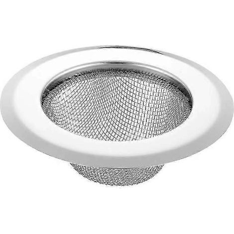 1 passoire d'évier de cuisine en acier inoxydable, passoire métallique pour évier de salle de bain ou de cuisine (diamètre : 11,3 cm) - njkh (1/4)