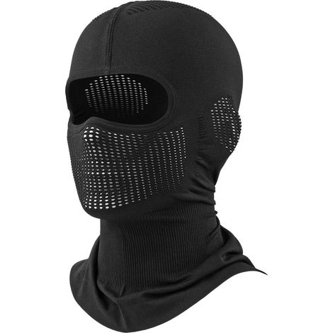 Sturmhaube Motorrad atmungsaktiv Sommer Balaclava Herren Schwarz Einheitsgröße (1/5)