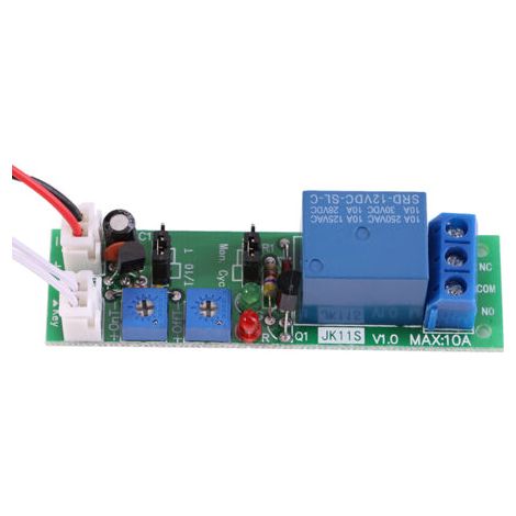 DEESSE SHOP-Retard de Minuterie de Cycle Réglable DC 5 V 12 V 24 V Interrupteur Marche et Arrêt Temps de Module de Relais 6 Types Prise en du Temps en Option 2 Modes Utilisés pour (DC 12 V. (1/5)