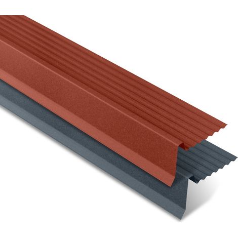 Yousteel – Rive ajustable en acier 0.50 mm – Longueur 1200 mm – Revêtement mat texturé 35 µm – Pour tôle tuile TUILE R