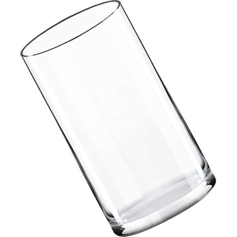 Vase Cylindrique en Verre Transparent 12 Cm Support Floral Décoratif pour Compositions, Pot à Fleurs Moderne pour Salon, Bureau et Décoration Intérieure (1/5)