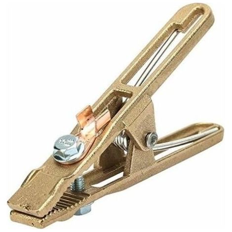 Brass Ground Clamp(14x5.5cm), Welding Earth Clamp for Welding Cable Grounding for Welding Machine (260A) (1/5)