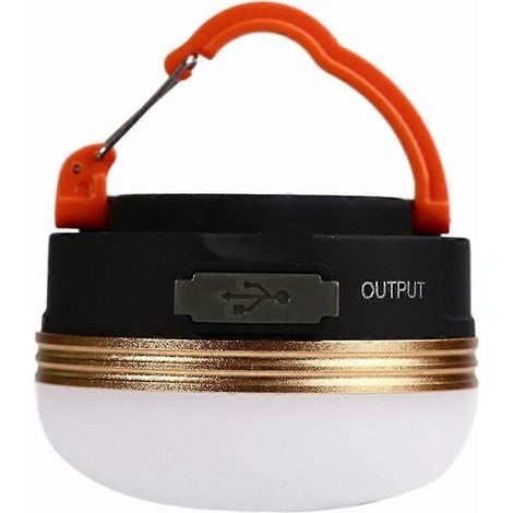 Lanterne de camping LED rechargeable par USB, lampe de tente avec batterie 1800 mAh, 3 modes d'éclairage, base magnétique, idéale pour le camping, la randonnée et la pêche. (1/5)