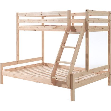 Litera 90x200 y 140x200 Somier Incluido Vipack Pino - Madera (1/4)