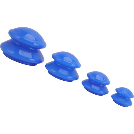 Kit de ventouses en silicone sous vide, kit de ventouses facile à utiliser pour le visage, absorption de l'humidité, ventouses glissantes, ventouses à pression négative. (1/5)