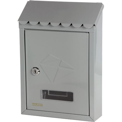 CASSETTA PER POSTA - GRIGIA - PER ESTERNI MAURER - POSTALE LETTERE GRIGIO