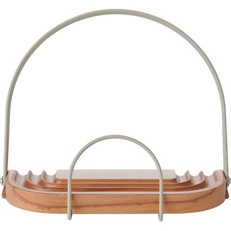 KitchenCraft Idilica Soporte de madera de haya para libros de cocina, soporte ajustable para libros de recetas y tabletas, soporte de lectura, 23 x 18 x 9cm