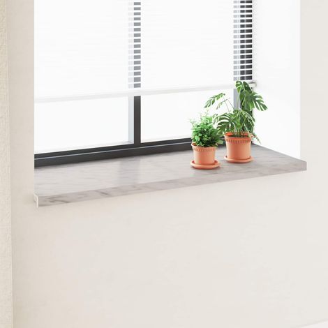 vidaXL Appui de fenêtre Texture marbre 160 x 50 x 4,5 cm PVC