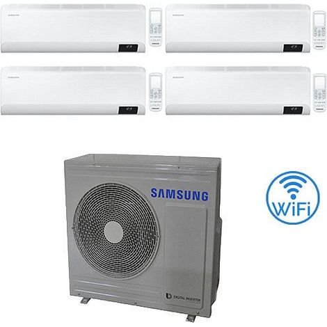 Climatizzatore Condizionatore Samsung CEBU R32 Wifi Quadri Split Inverter 9000 + 9000 + 12000 + 12000 BTU con U.E. AJ080TXJ4KG/EU NOVITÁ Classe A++/A+ (1/2)