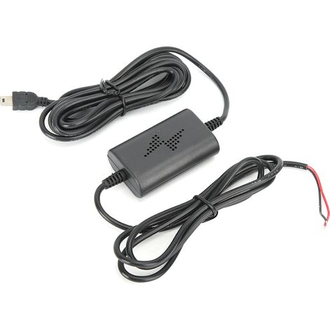 Kit de câble câblé pour caméra embarquée, câble mini USB abaisseur droit 12V/24V vers 5V 2,5A, adapté à la surveillance de stationnement. (1/5)